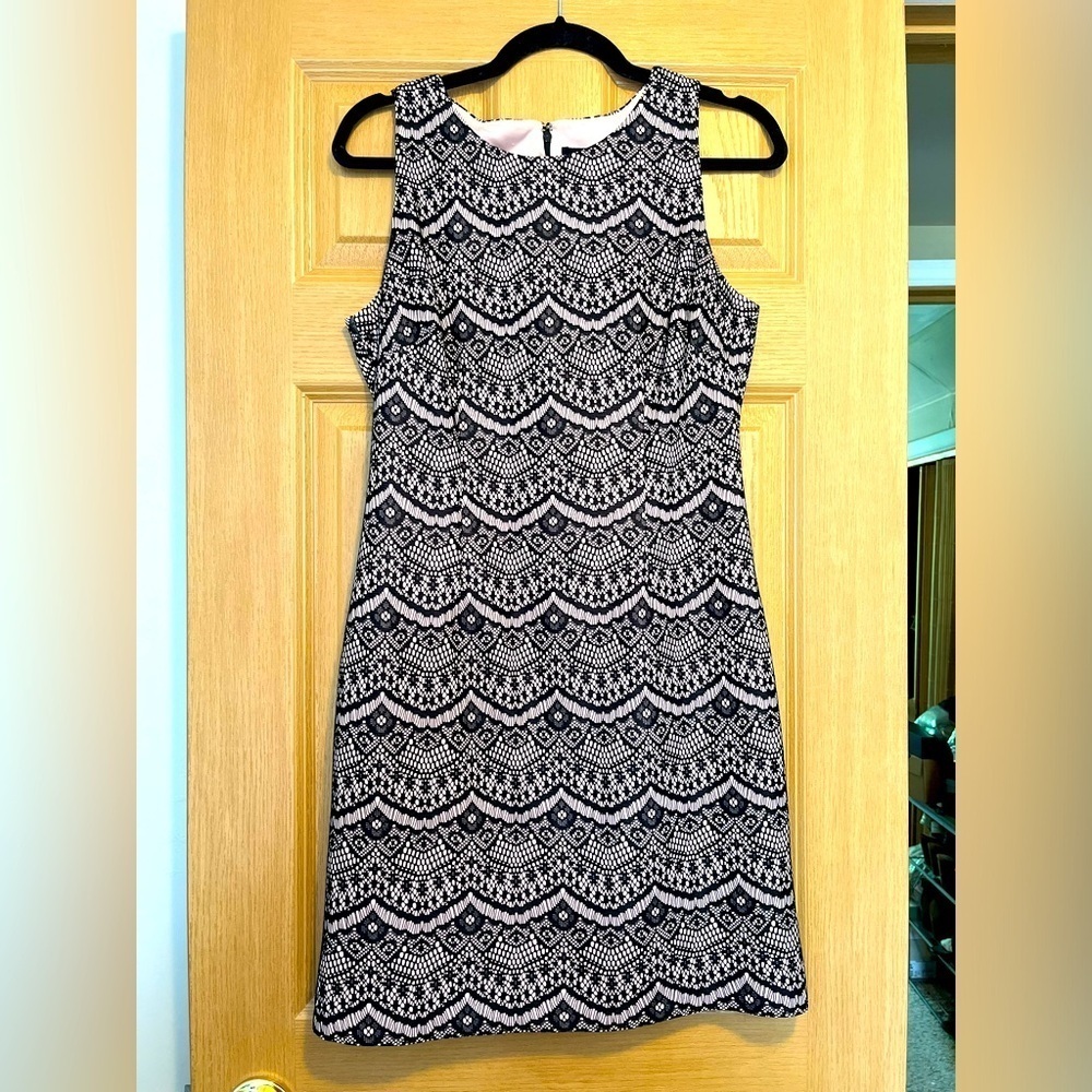 Women's Jessica Simpson White/Blue eyelet Lined Midi Dress